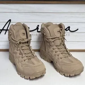 Unzhuo Make 5.11 Tactical Boots Mens 12 Beige Leather Lace Up Ankle Outdoor 46 Unzhuo Make 5.11 Tactical Boots Mens 6.5 Beige Leather Lace  main image 4
